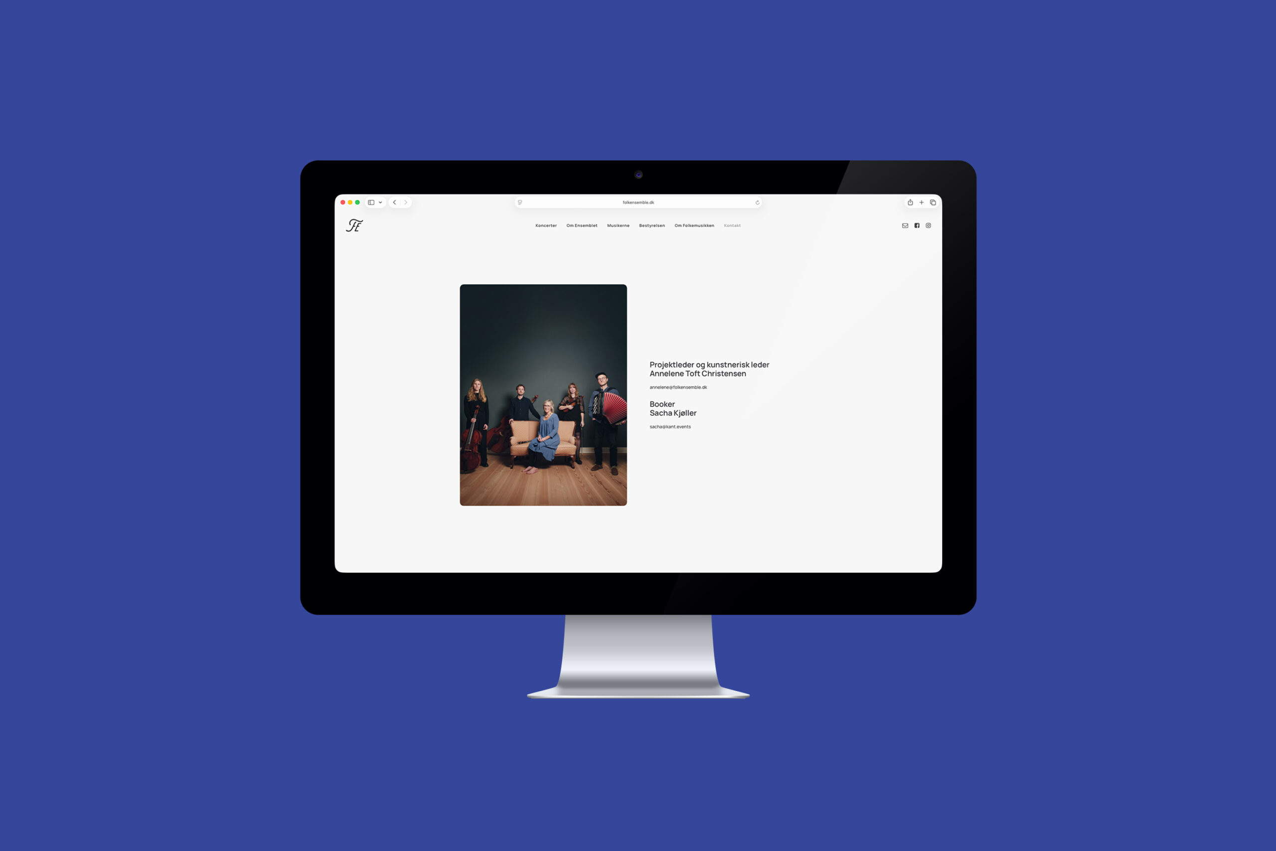 Hjemmeside for Folk Ensemble